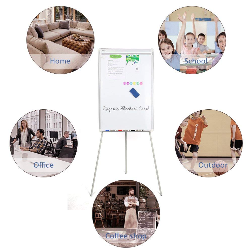 Whiteboard Portable Stand Easel Tripod Magnetic Display Telescopic Flipchart 60