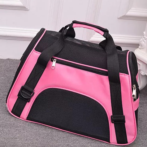 Pet Carrier Bag Carry Portable Large Cat Dog Travel Bag Airline Certified Strap