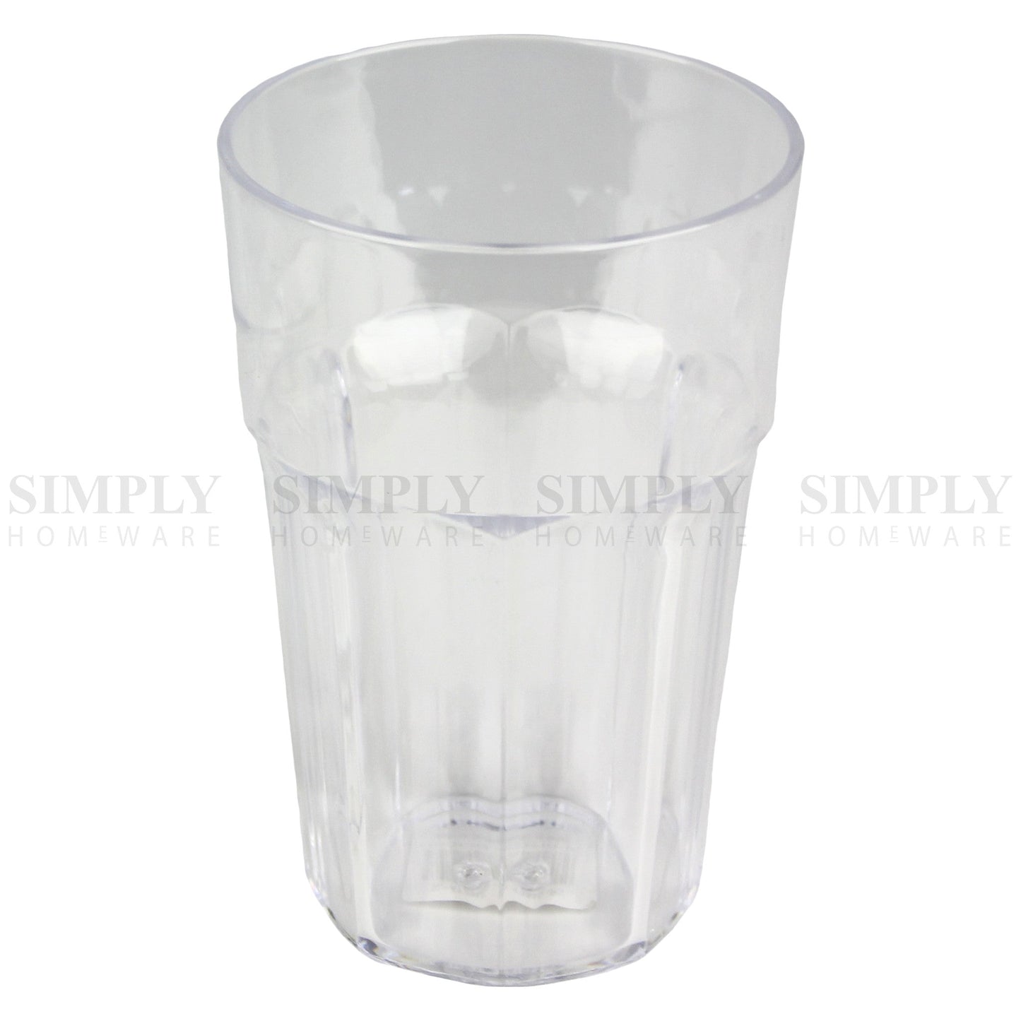 12x Plastic Tumblers Cups Glasses Tumbler Drinking Water Cold Clear Large Bulk - Simply Homeware