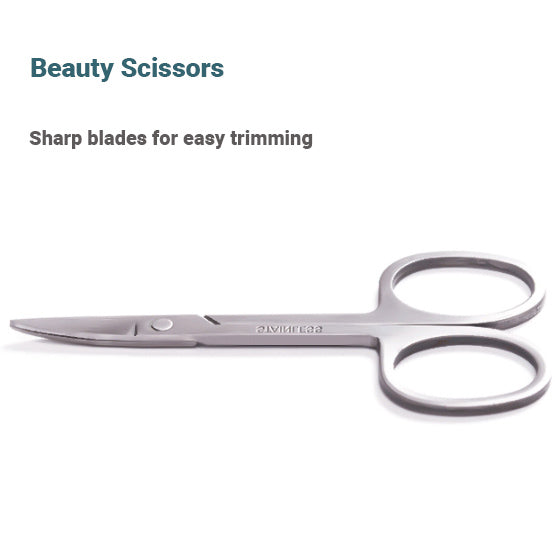 Korean Nail Clipper Set Sharp Fingernails Clippers And Toenails Clippers With Nail File And Nail Scissors Ear Pick With Case For Women And Men 5Pcs