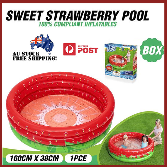 Summer Inflatable Swimming Pool Kids Children Bestway Fruit Colourful 160cm x 38