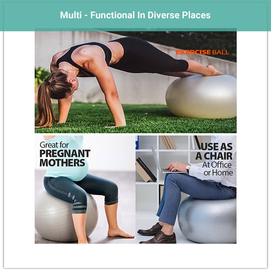 Permafit Yoga Spiky Ball Gymnastic Exercise Fitness Balance Strength With Pump