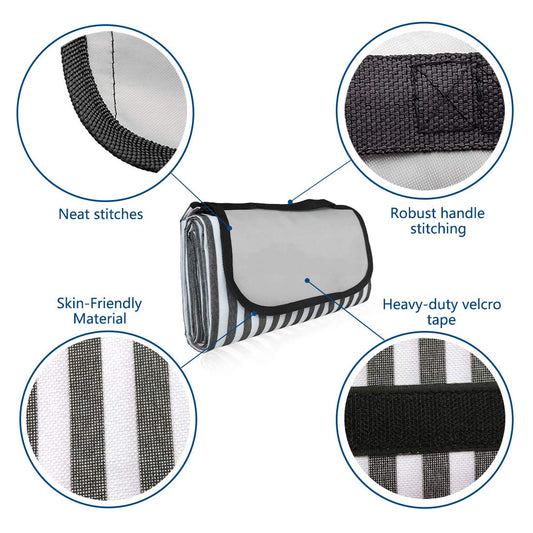 Picnic Blanket Extra Large Soft Rug Waterproof Mat Outdoor Camping Oxford Cloth