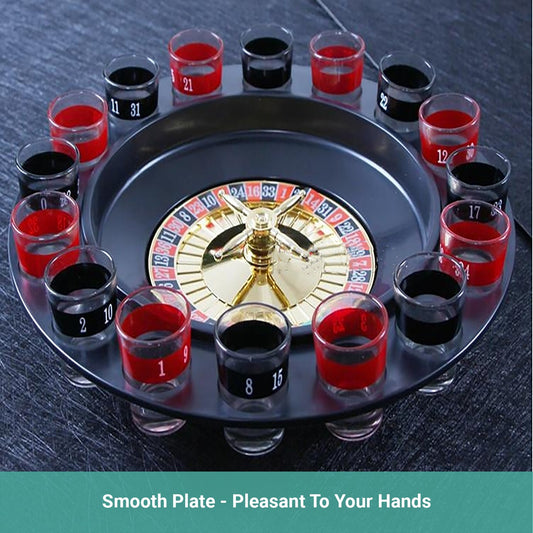 Pardy Bar Roulette Drinking Game Set Party KTV Gala Adult 16 Shot Glass