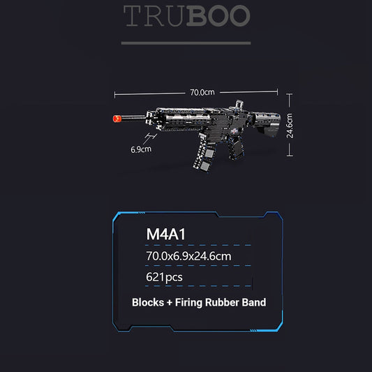 Truboo Building Blocks Gun Toy Kids Bricks Adult Army DIY Model AK-47 MP5 M4A1