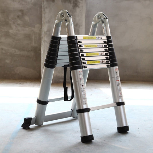 Telescopic Aluminium Ladder Multipurpose 3.8 5M Folding Step Extension Platform