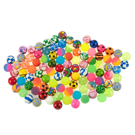 Bouncy Balls 100pcs Party 30mm Kids Bags Favours Toys Fillers Colourful AU