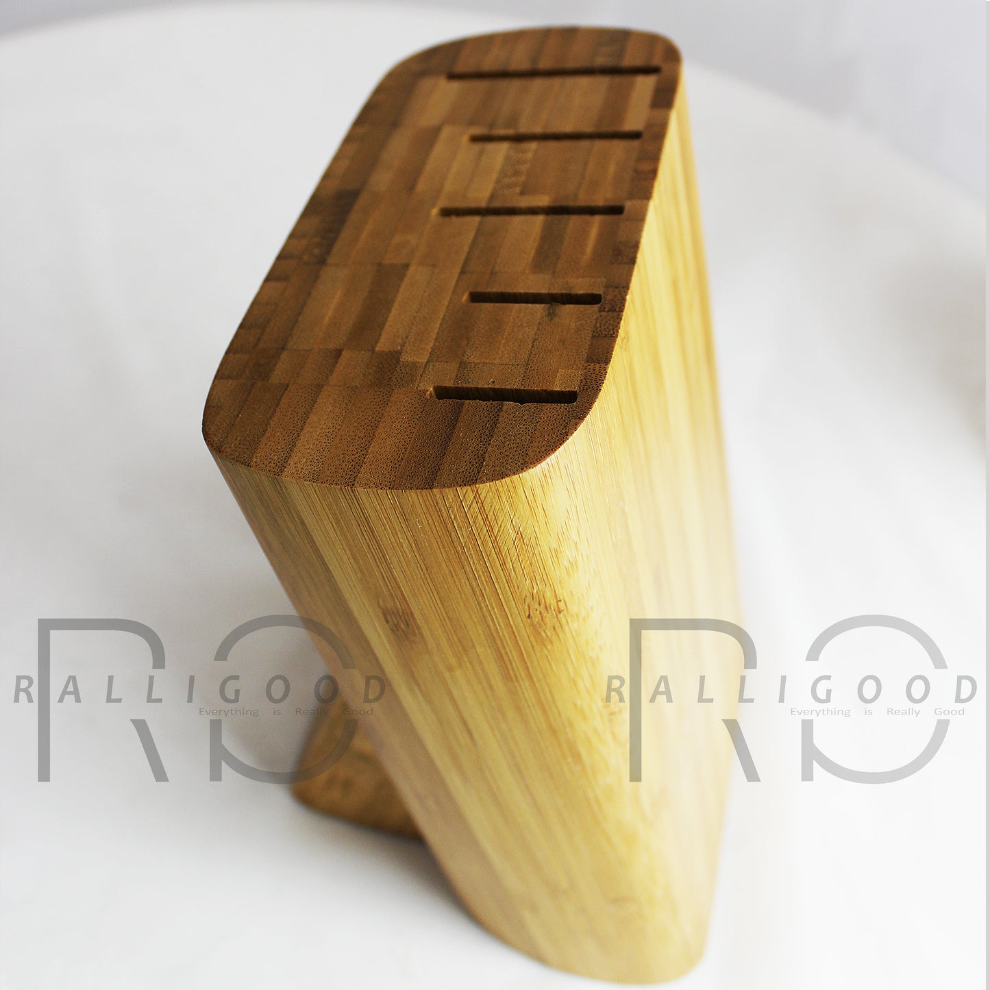 Knife Holder Stand Metal Wood Block Separator Set Scissors Chef Bread Kitchen