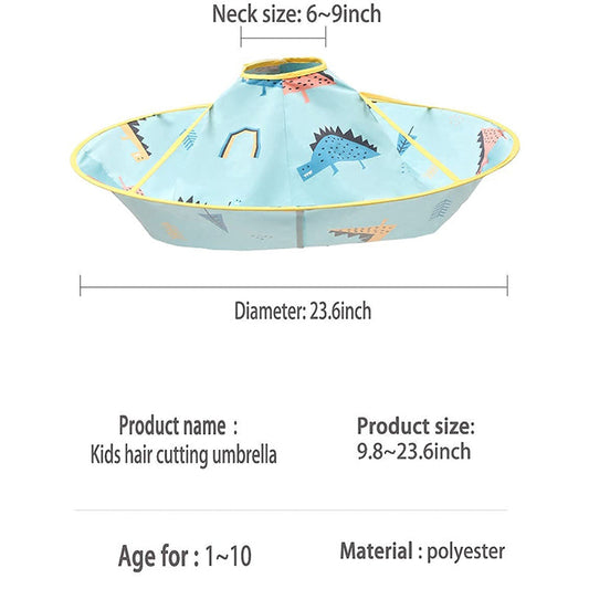 Truboo Children Haircut Cloth Kid Haircut Cape Umbrella Cloak Hair Catcher Kids