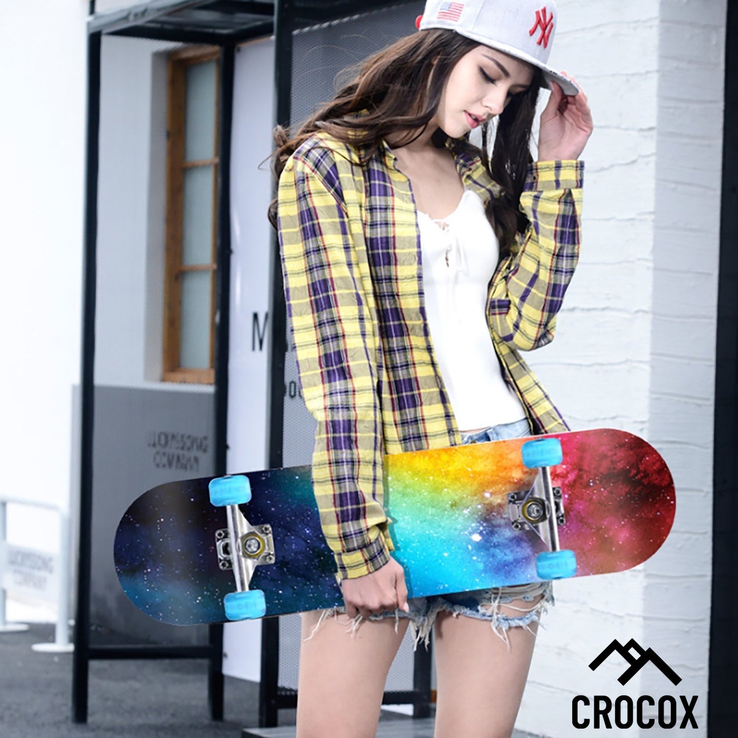 Crocox Kids Adult Skateboard Complete Set Up-Beginner to Pro Boards Outdoor