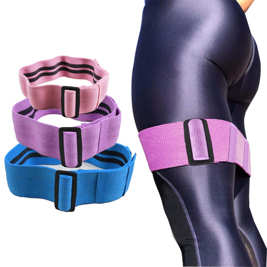 Yoga Resistance Loop Bands Adjustable Workout Exercise Fitness Gym Crossfit 3pcs