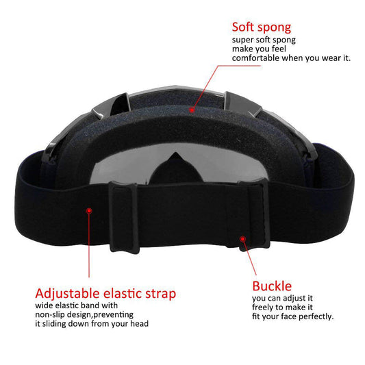 Motorcycle Ski Goggles Motocross Bike Eyewear Glasses Windproof Outdoor Sports