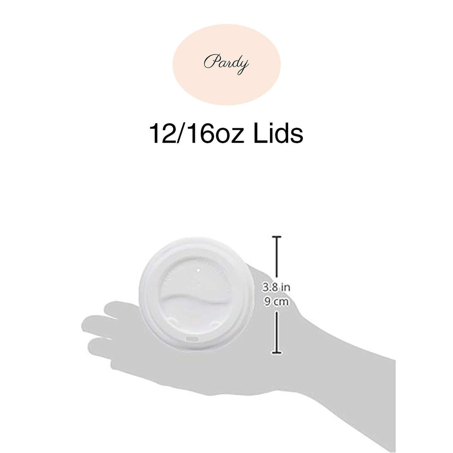 Pardy Disposable Coffee Cup Lids Plastic 4oz 8oz 12oz 16oz Takeaway Hot Drink