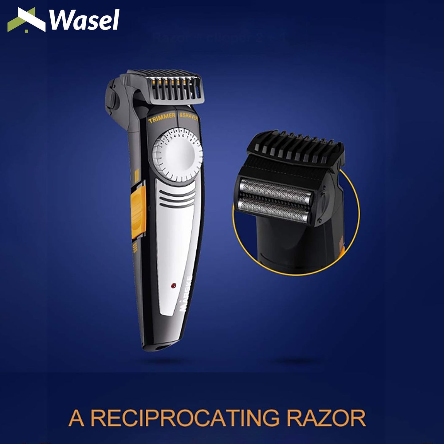 Wasel Electric Shaver Set Hair Clipper Beard Trimmer Cutter Kit Men Razor 5 In 1