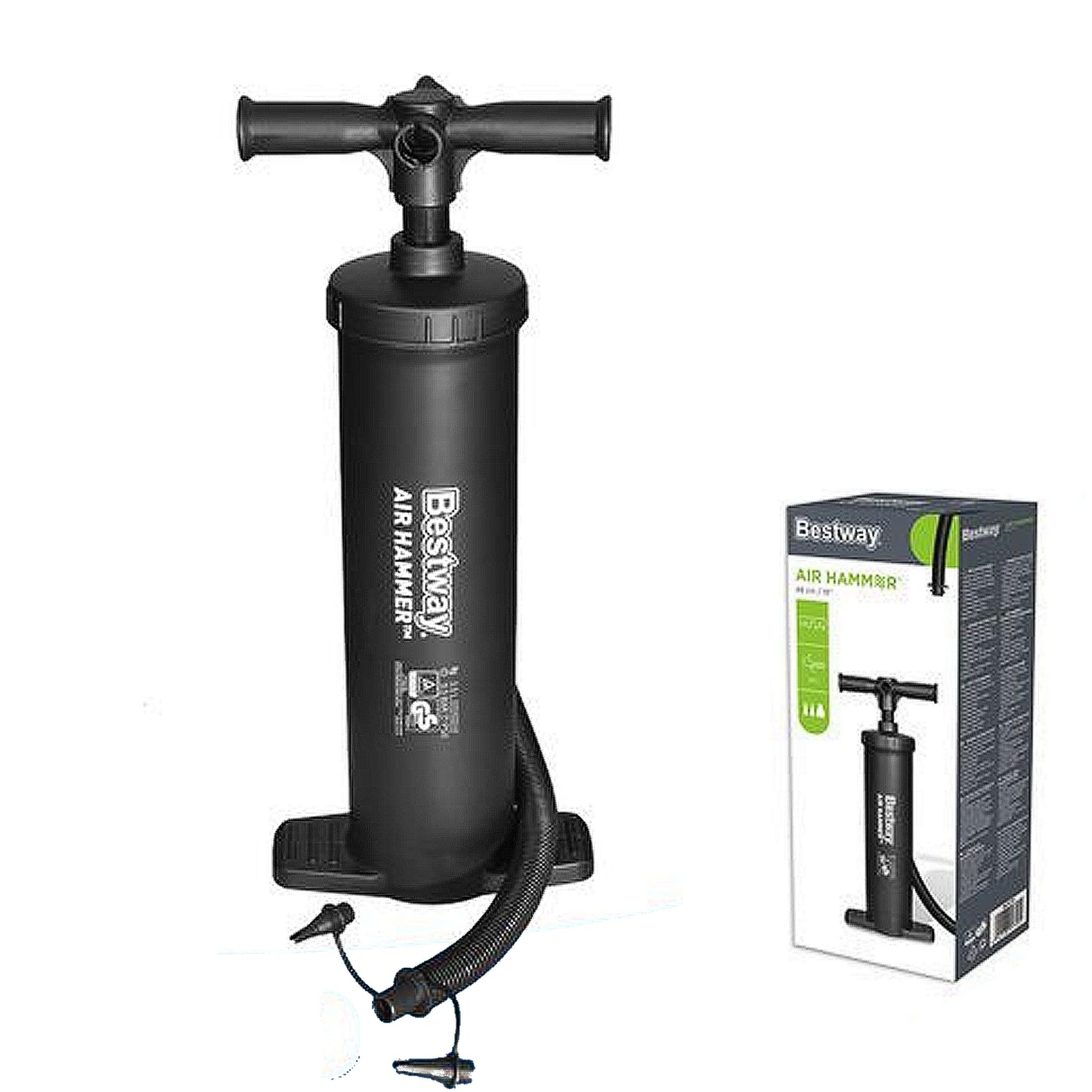 Pump Foot Hand Double Action Bellowsfoot Heavy Duty Air Hammer Black Yellow 48cm