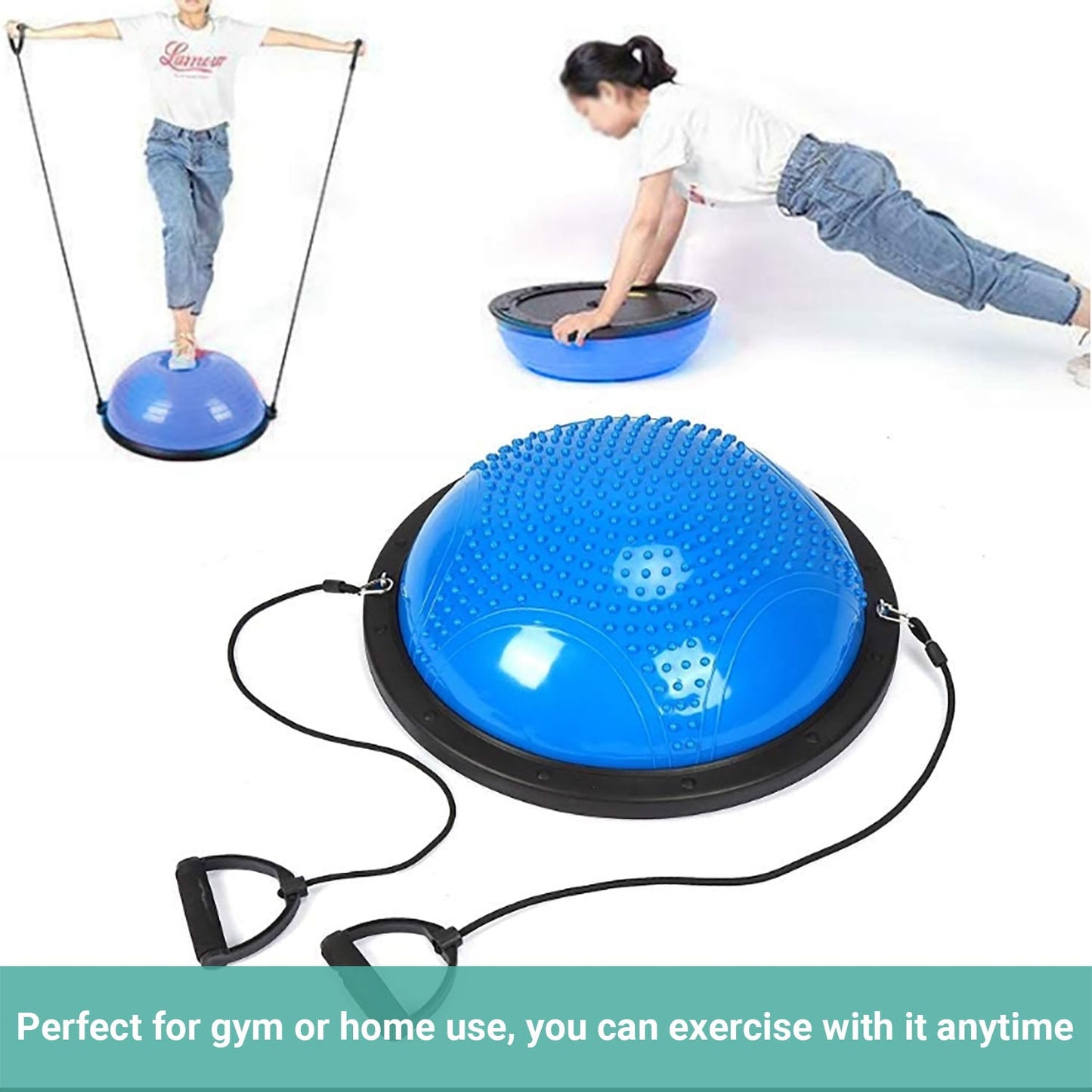 Permafit Yoga Bosu Balance Ball Gym Training Exercise Fitness Core Pilates Half