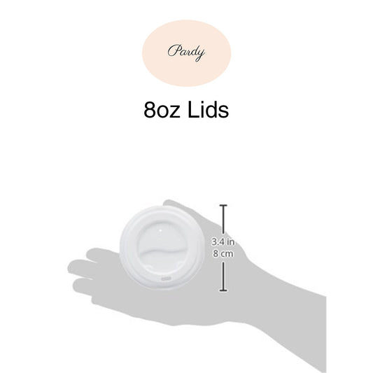 Pardy Disposable Coffee Cup Lids Plastic 4oz 8oz 12oz 16oz Takeaway Hot Drink