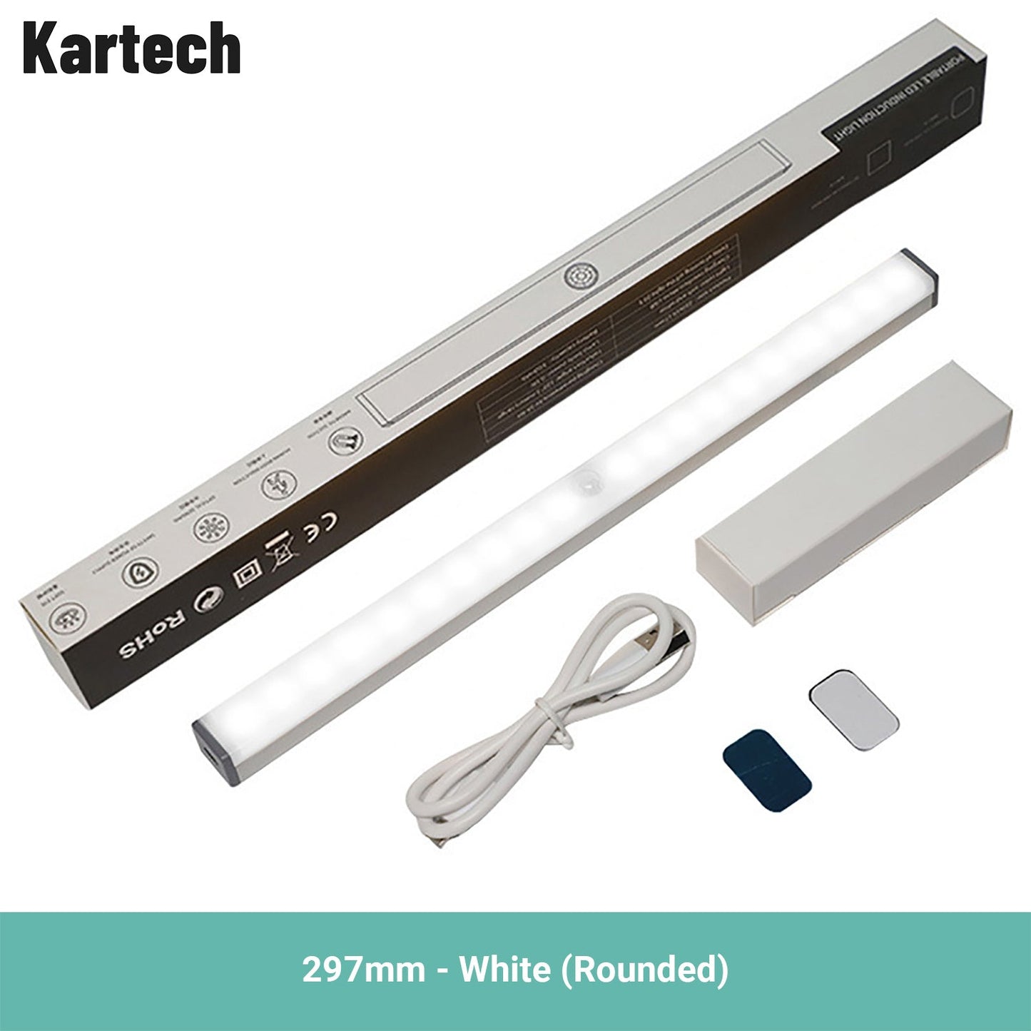 Kartech LED Light Bar USB Rechargeable Motion Sensor Night Lamp Kitchen Wardrobe