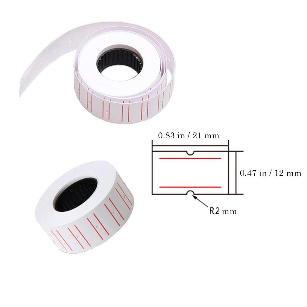 Price Tag Gun Labels Tags Rolls Sticker Pricing Tagging MX5500 800 Labels / Roll