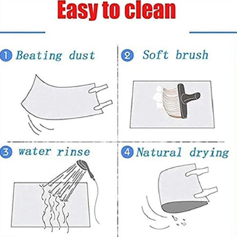 Lecluse Bath Tub Shower Mat Non-Slip Latex Free Bathtub Mat Suction Cups Machine
