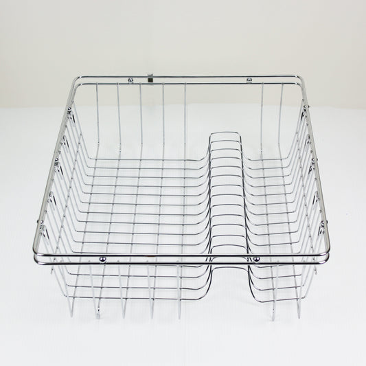 Stainless Steel Dish Rack Chrome Racks Dishrack Drying Cutlery Drainer Tray