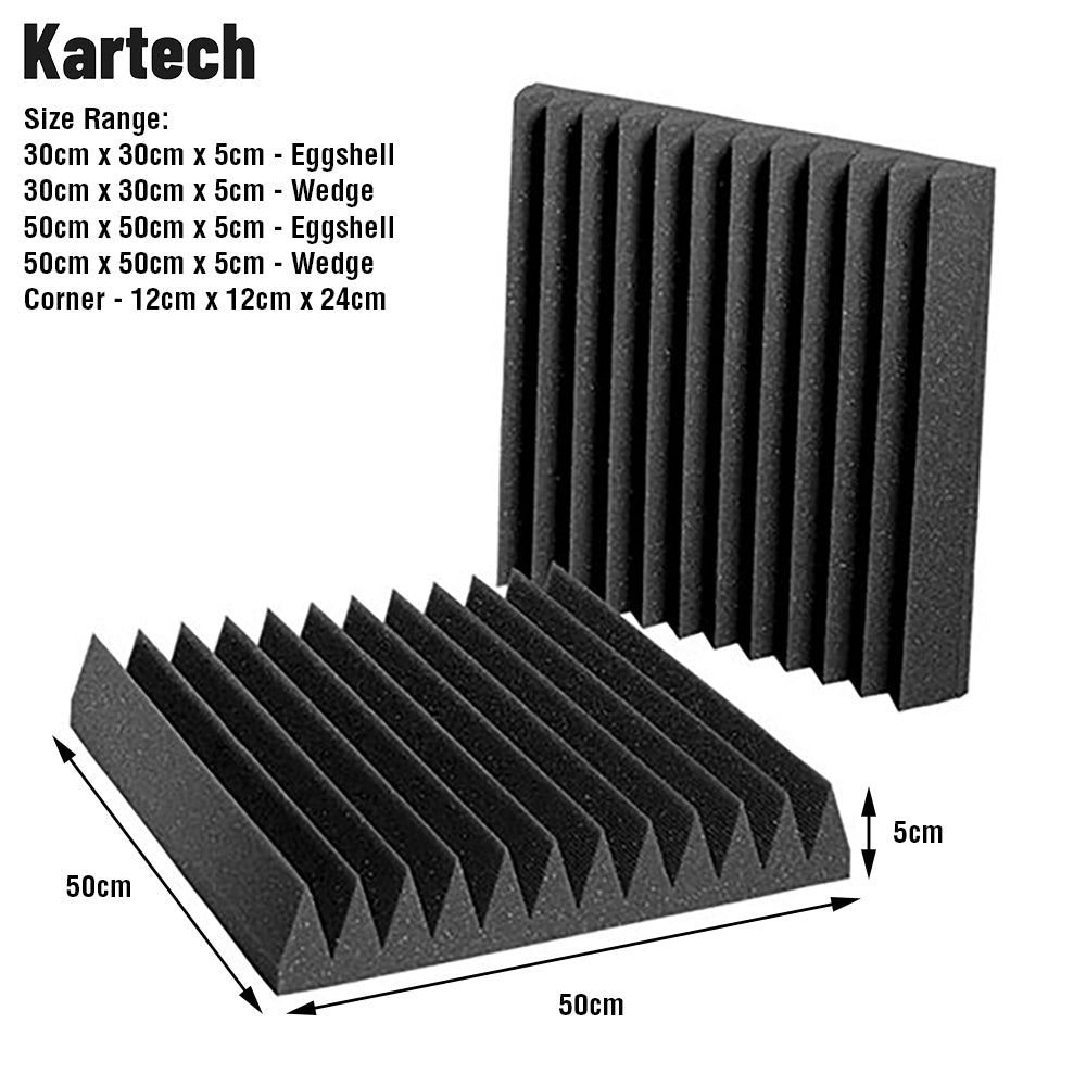 Sound Proofing Acoustic Panels Tiles Foam Studio Egg Shell Insulation Bass Traps