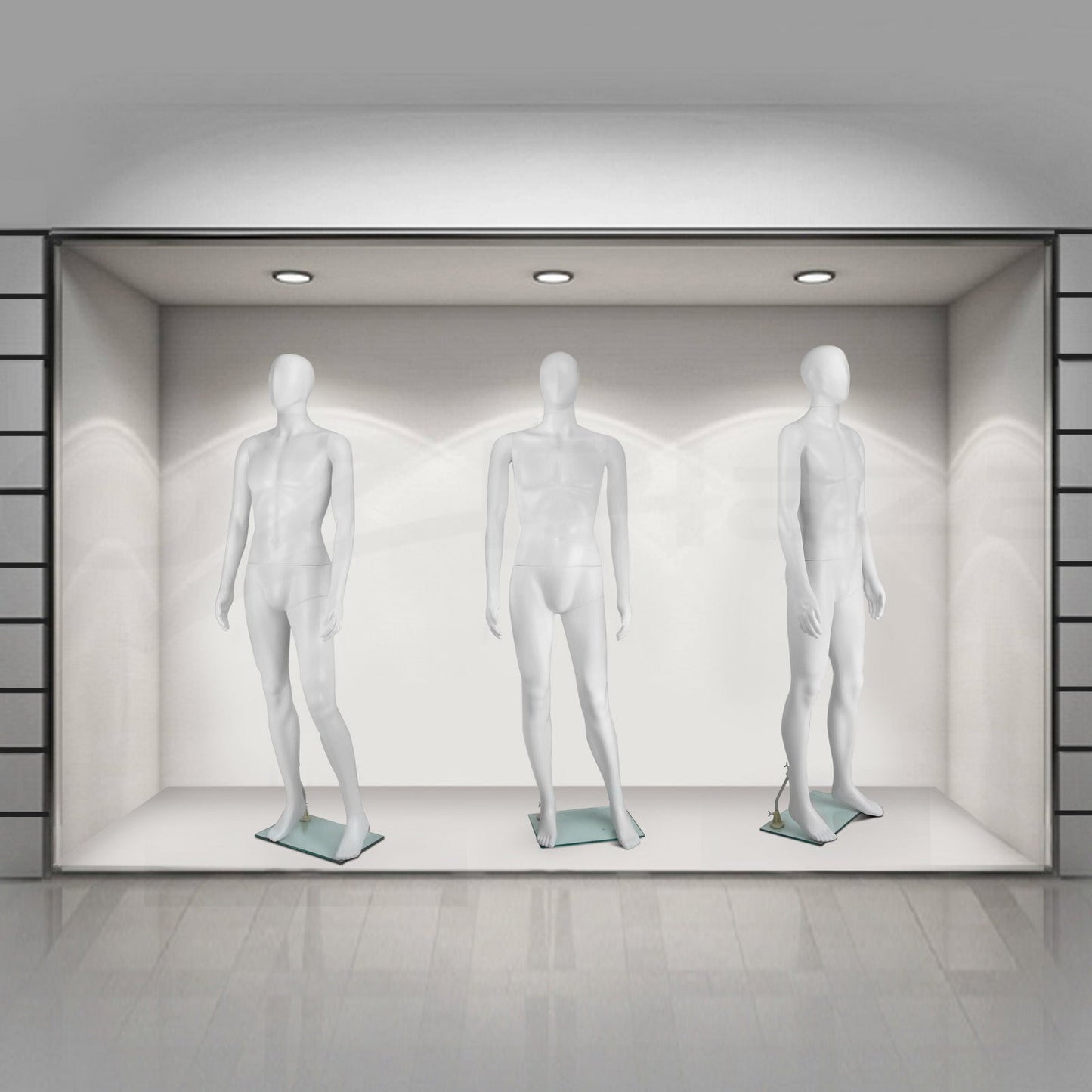 Full Body Mannequin Female Male Clothes Display Torso White Black Adjustable 185 - Simply Homeware