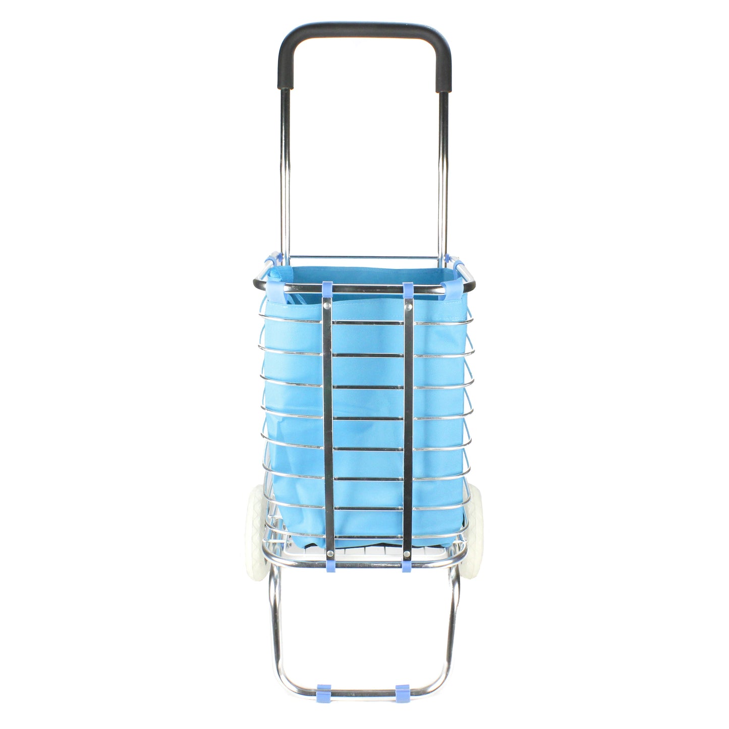 Shopping Cart Carts Trolley Aluminium Foldable Luggage Wheels Folding Basket Bag