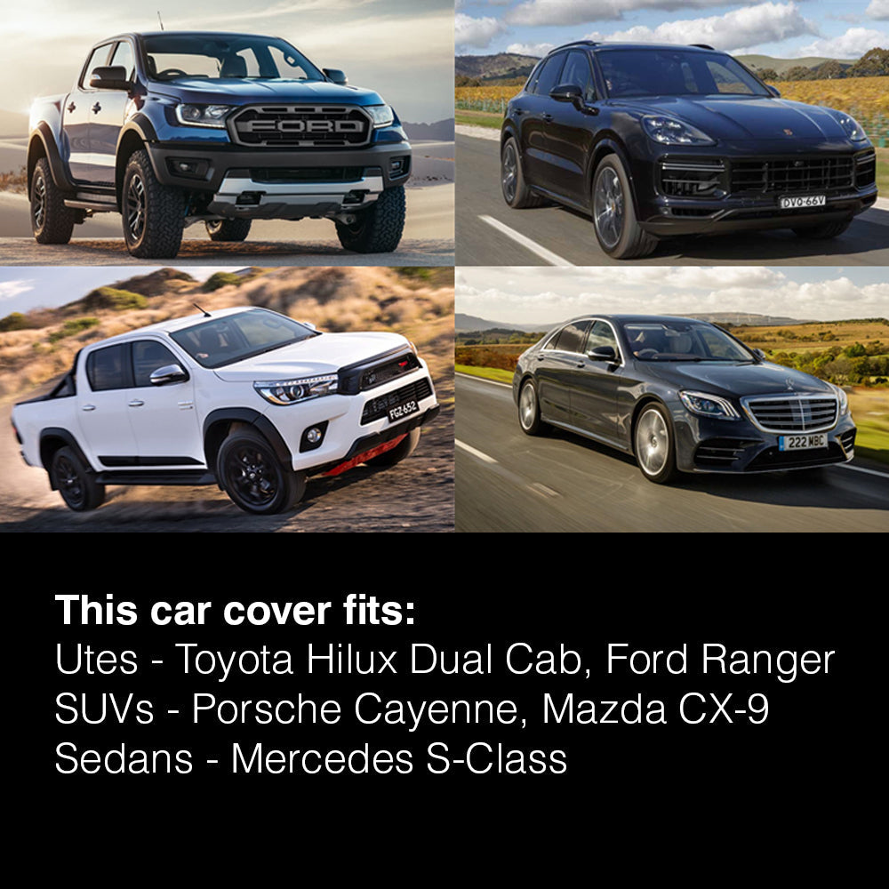 Oxford Cloth Car Cover Ute SUV Lightweight Waterproof Dust Hail Sun Universal L