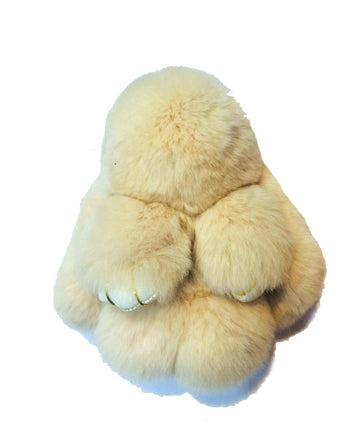 Faux Fur Bunny Fluffy Rabbit Plush Toy Keyring chain Bag Charm Pendant Handbag