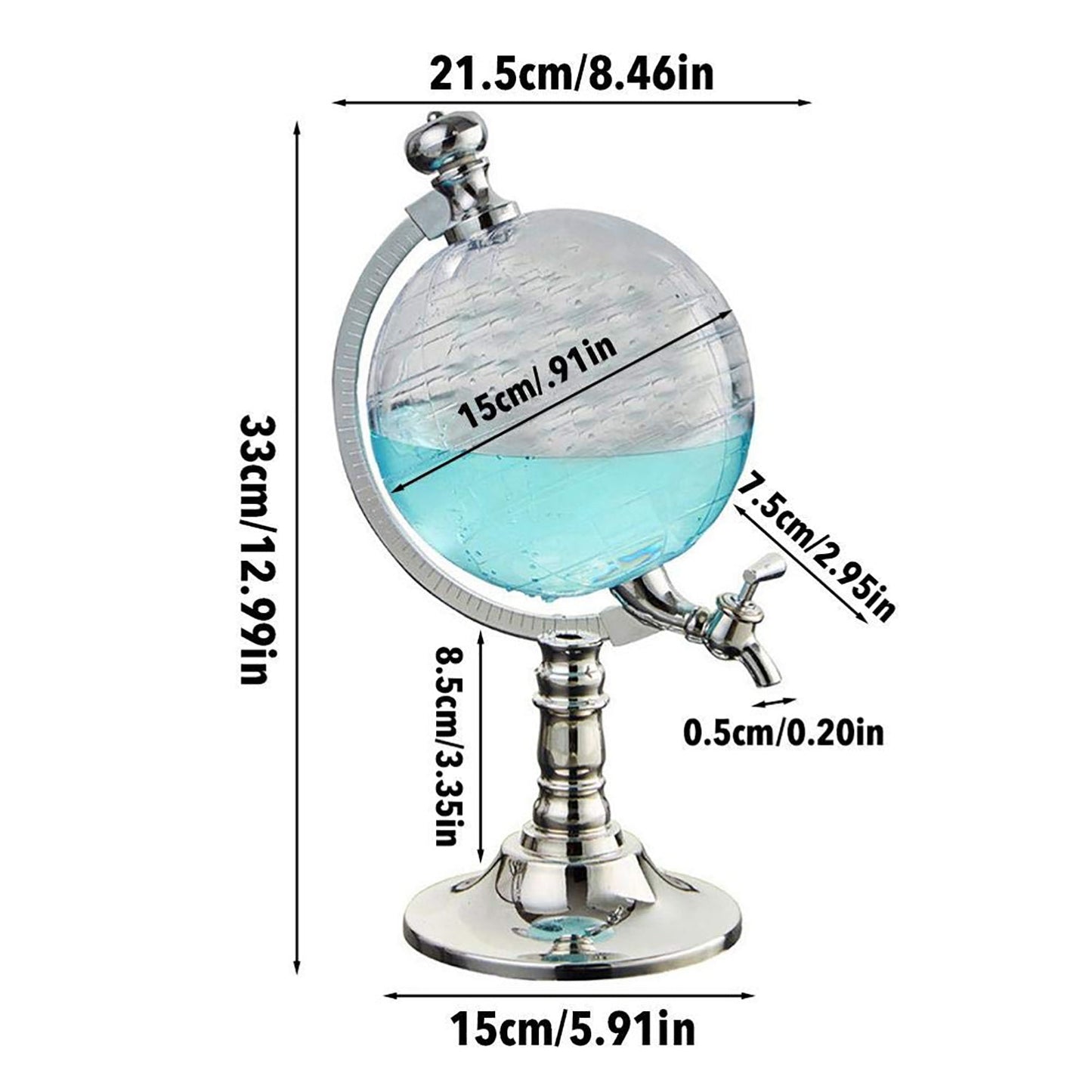 Pardy Beer Dispenser Bar Tap Wine Gas Station Vessel Pump Globe Water Machine