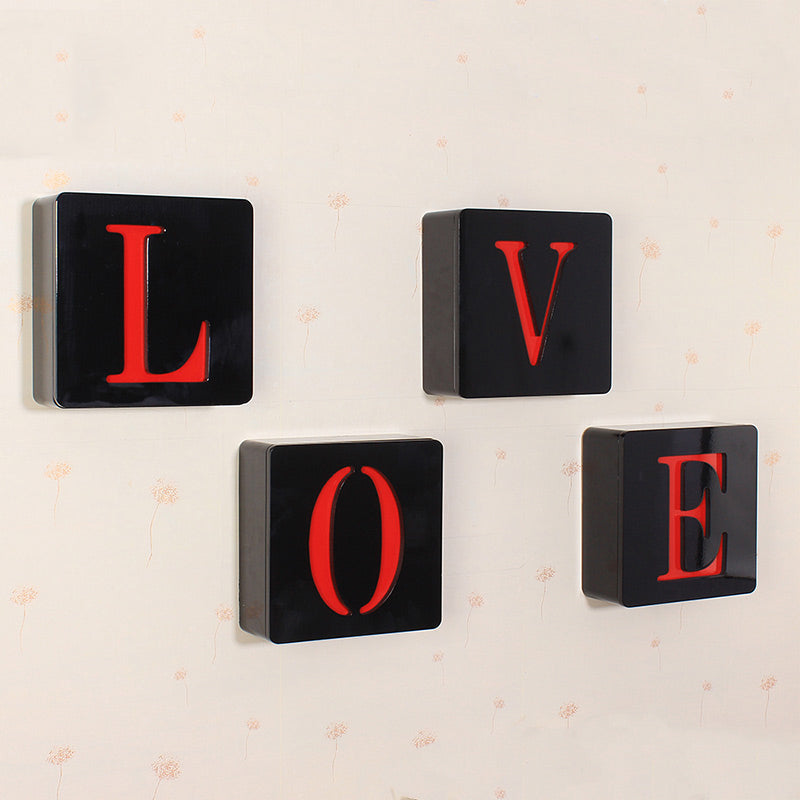Square Wall Storage Shelf Unit Rack Door Shelves Floating Bookshelf Hooks Love