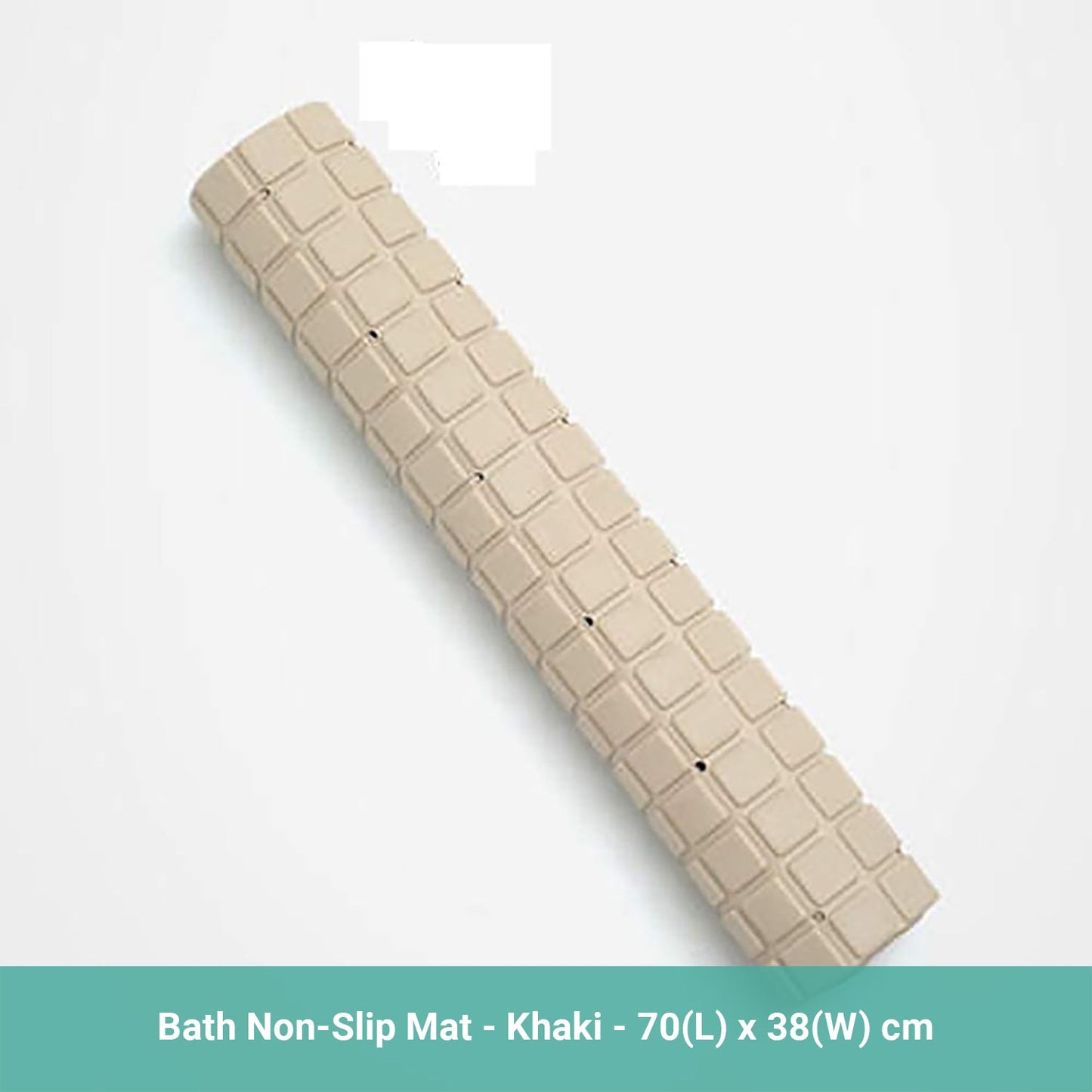 Wasel Bathroom Non-Slip Mat PVC Bath Foot Massage Lattice Suction Pad 38×70CM