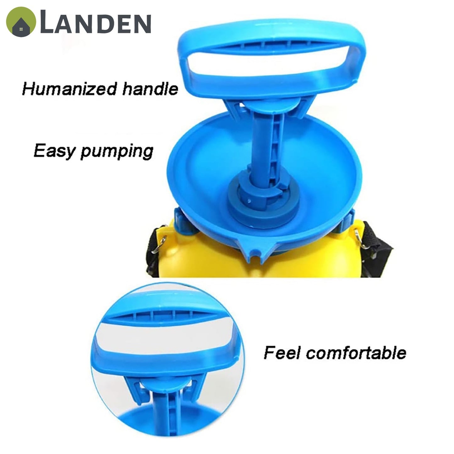 Landen High Pressure Sprayer Garden Water Chemical Pump Bottle Portable 3/5/8L