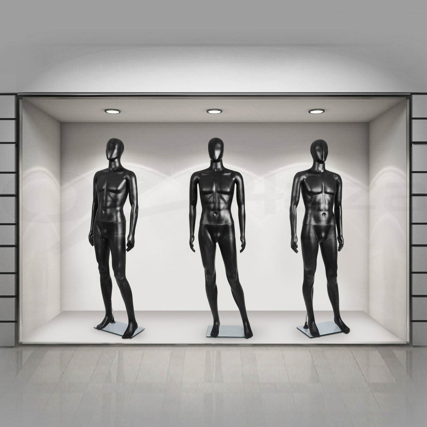 Full Body Mannequin Female Male Clothes Display Torso White Black Adjustable 185 - Simply Homeware