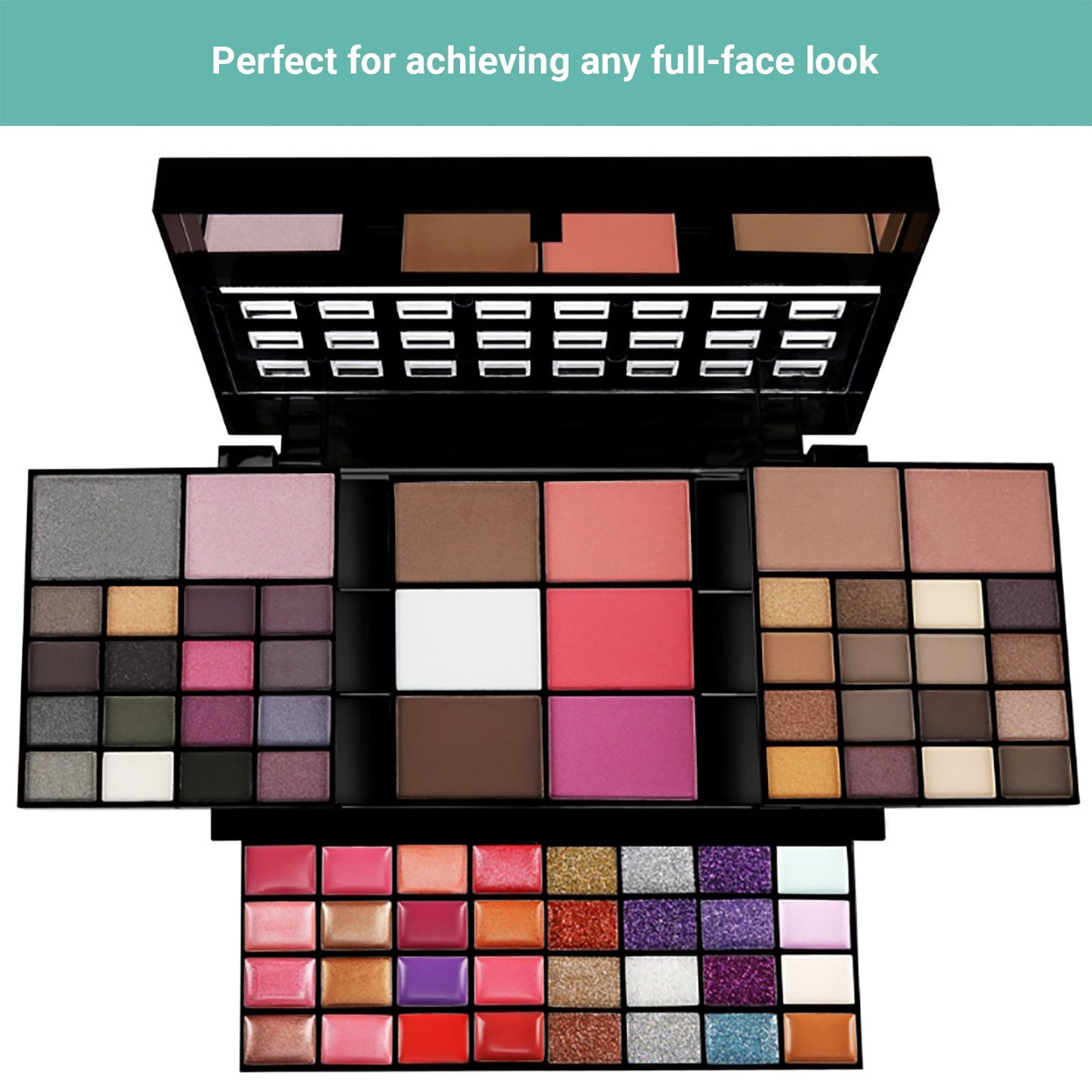 Wasel Make Up Set Eyeshadow Palette Blush Gloss Cosmetic Kit 24/74/177 Colours