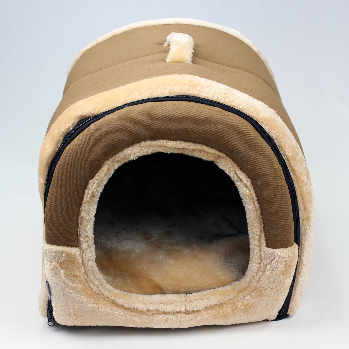 Pet Dog House Kennel Soft Igloo Warm Bed Cave Cat Puppy Beds Doghouse Folding
