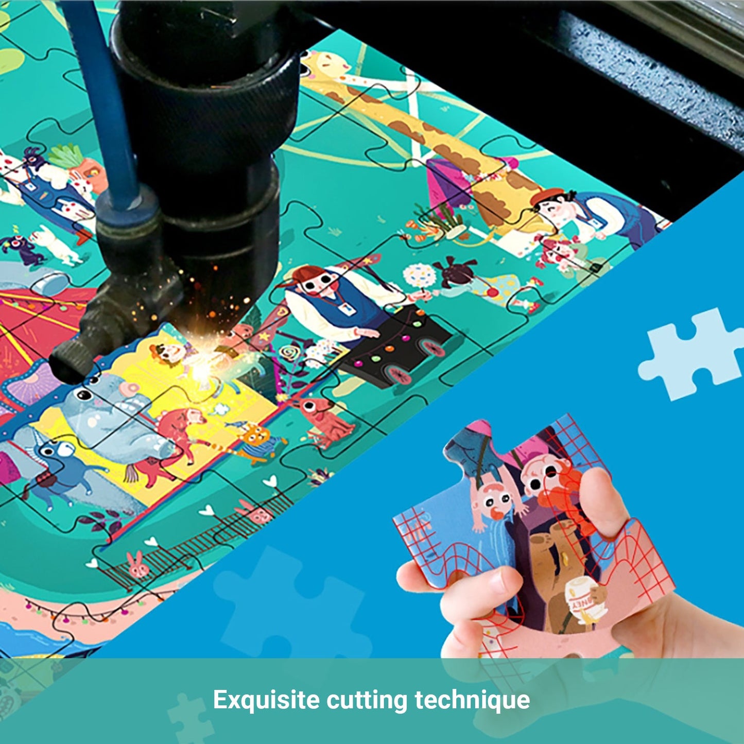 Truboo Kids Jigsaw Puzzle Children DIY Game Educational Toys Age 3+ Wooden