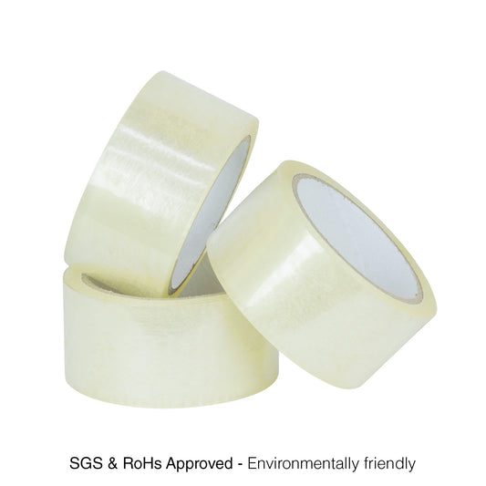 Clear Packing Tape Packaging Sticky Bulk Rolls Adhesive Shipping Box 48mm x 80m