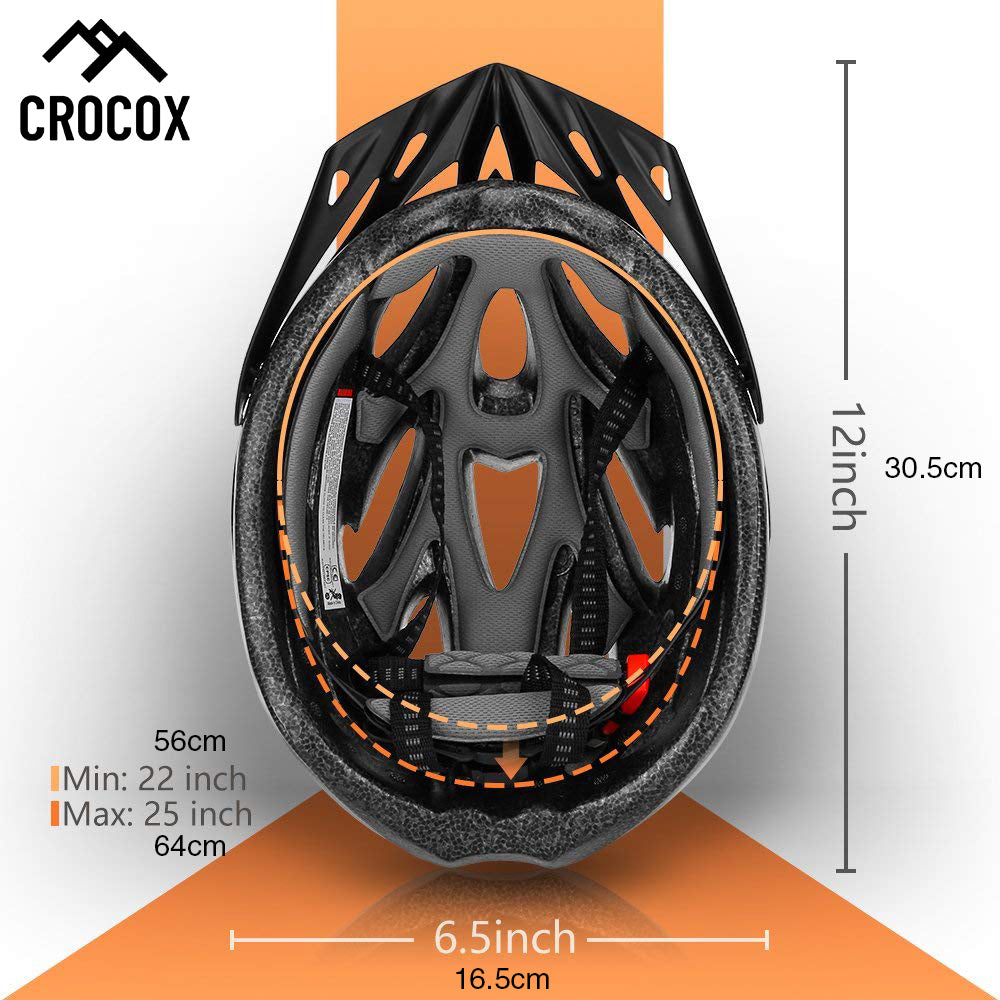 Crocox Cycling Helmets Bicycle Light Road Bike Adults Men Pad Cover Unisex S M L