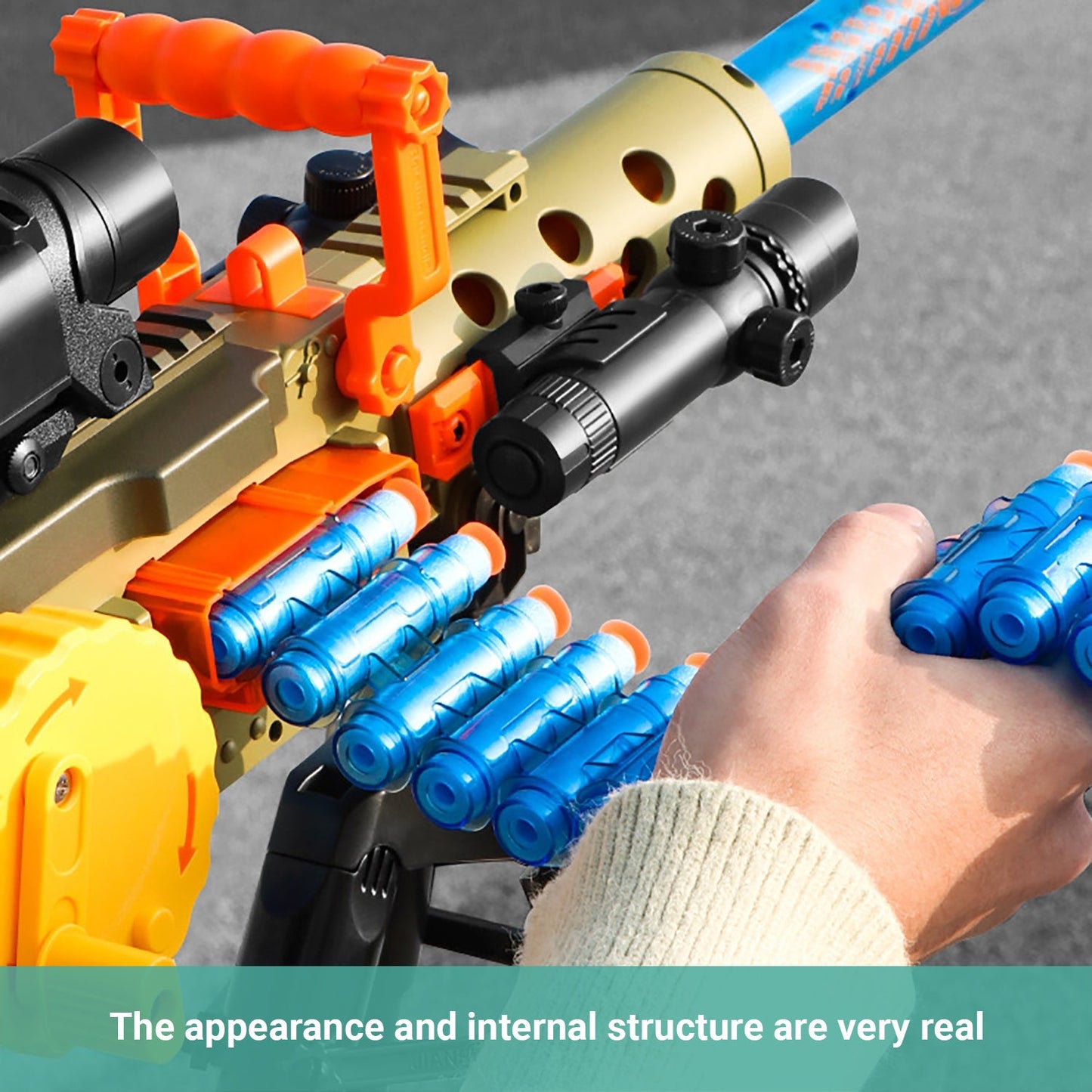 Truboo Blaster Toy Gun Soft Foam Bullet Boys Girls Shooting Set Military Model