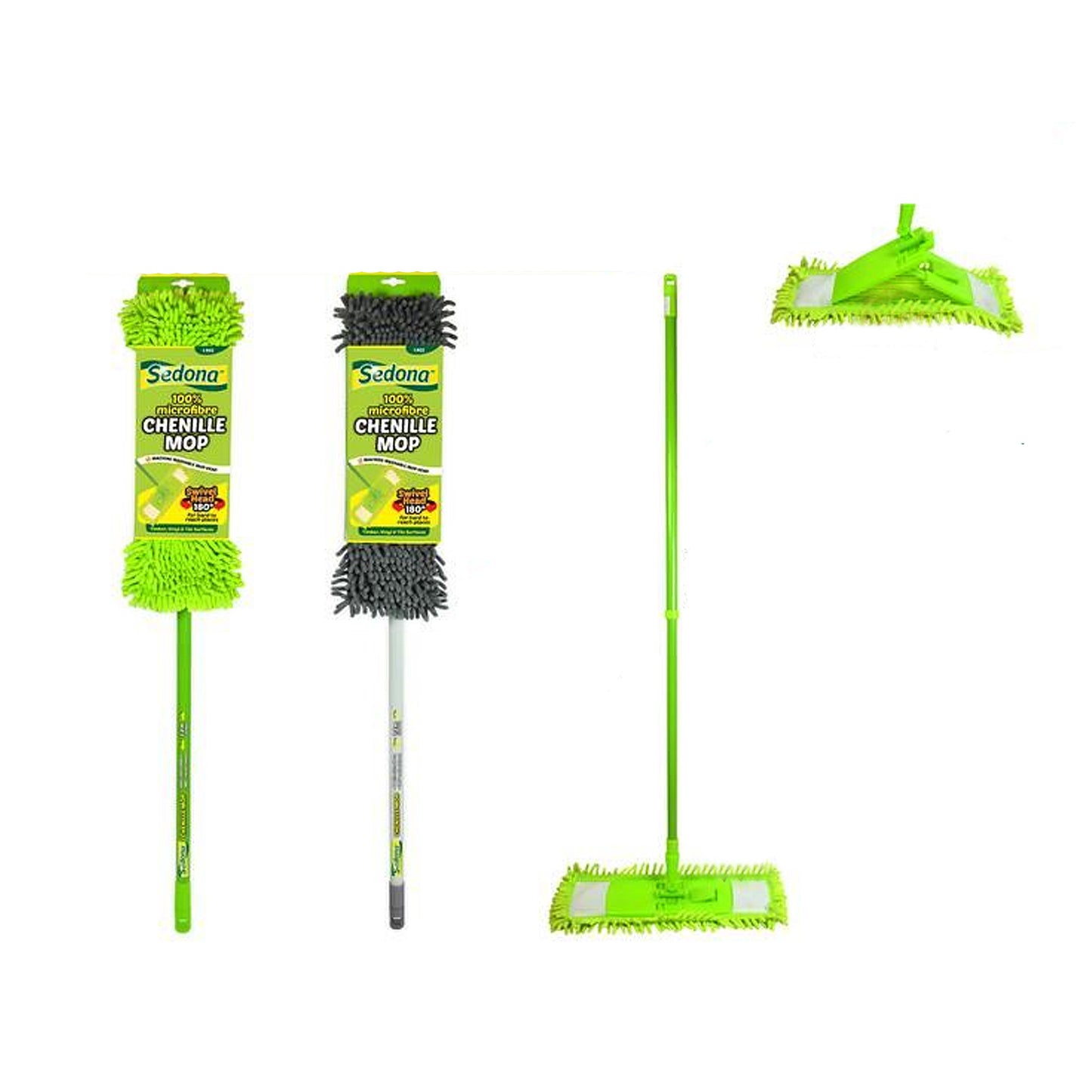 Microfibre Mop 100% Microfiber Flat Head Long Handle Replacement Refill Chenille
