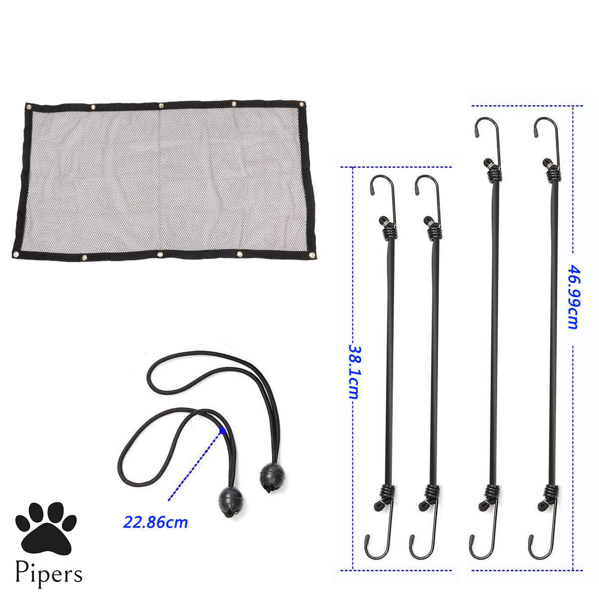Pipers Pet Car Barrier Mesh Dog Universal Net Safety SUV Ute Truck Cat Divider