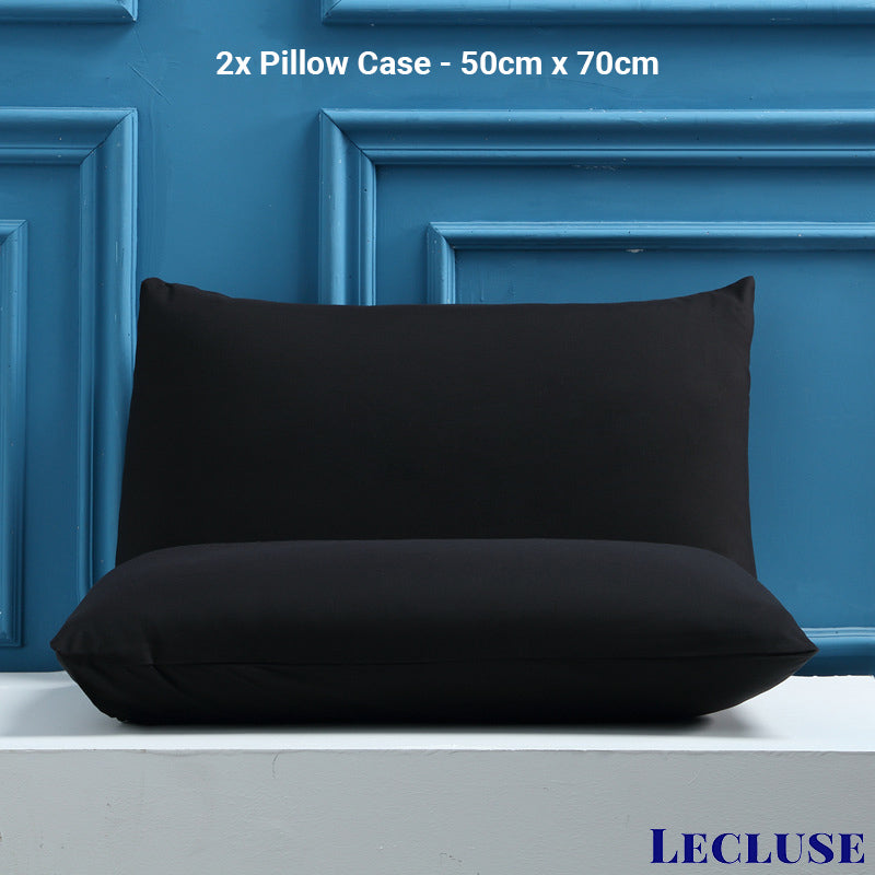 Lecluse Waterproof Bed Sheets Mattress Protector Pillow Cover Single Queen King