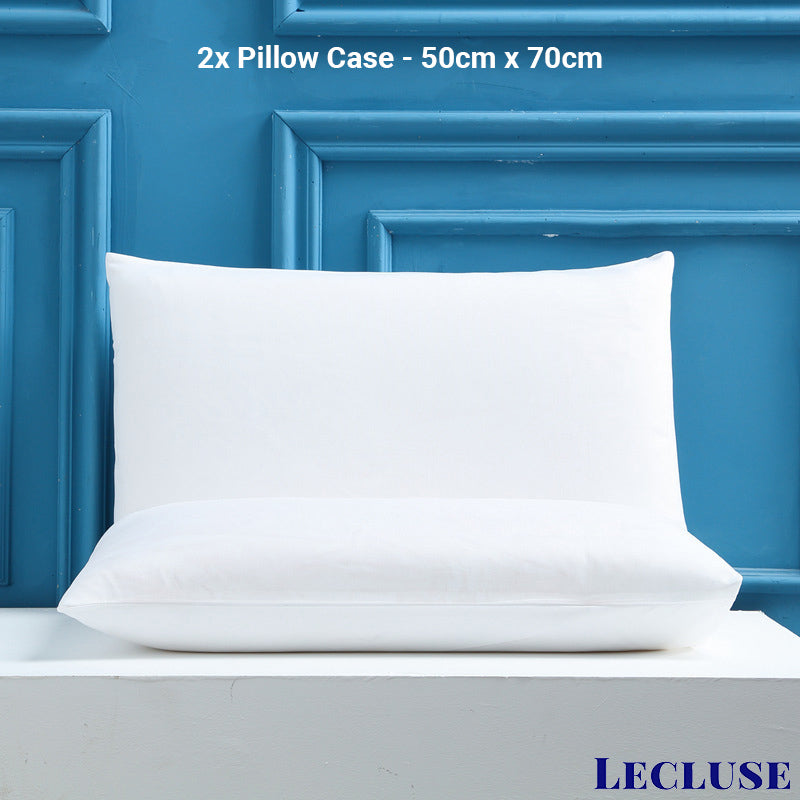 Lecluse Waterproof Bed Sheets Mattress Protector Pillow Cover Single Queen King