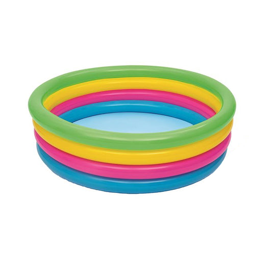Summer Inflatable Swimming Pool Kids Children Bestway Colourful 3 Ring Cushion