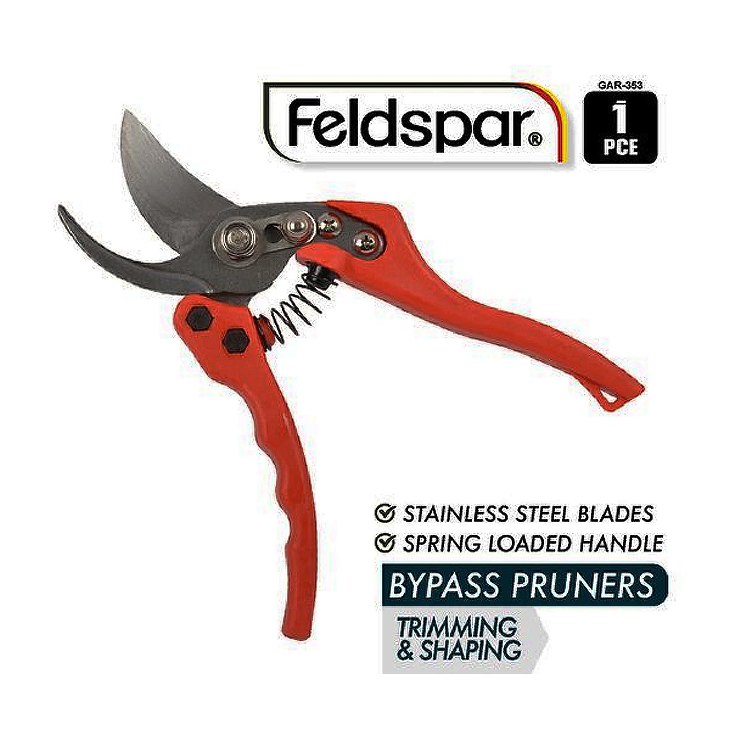 Garden Pruner Pruning Shear Bypass Saw Branch Cutter Steel Spring Loaded 20cm