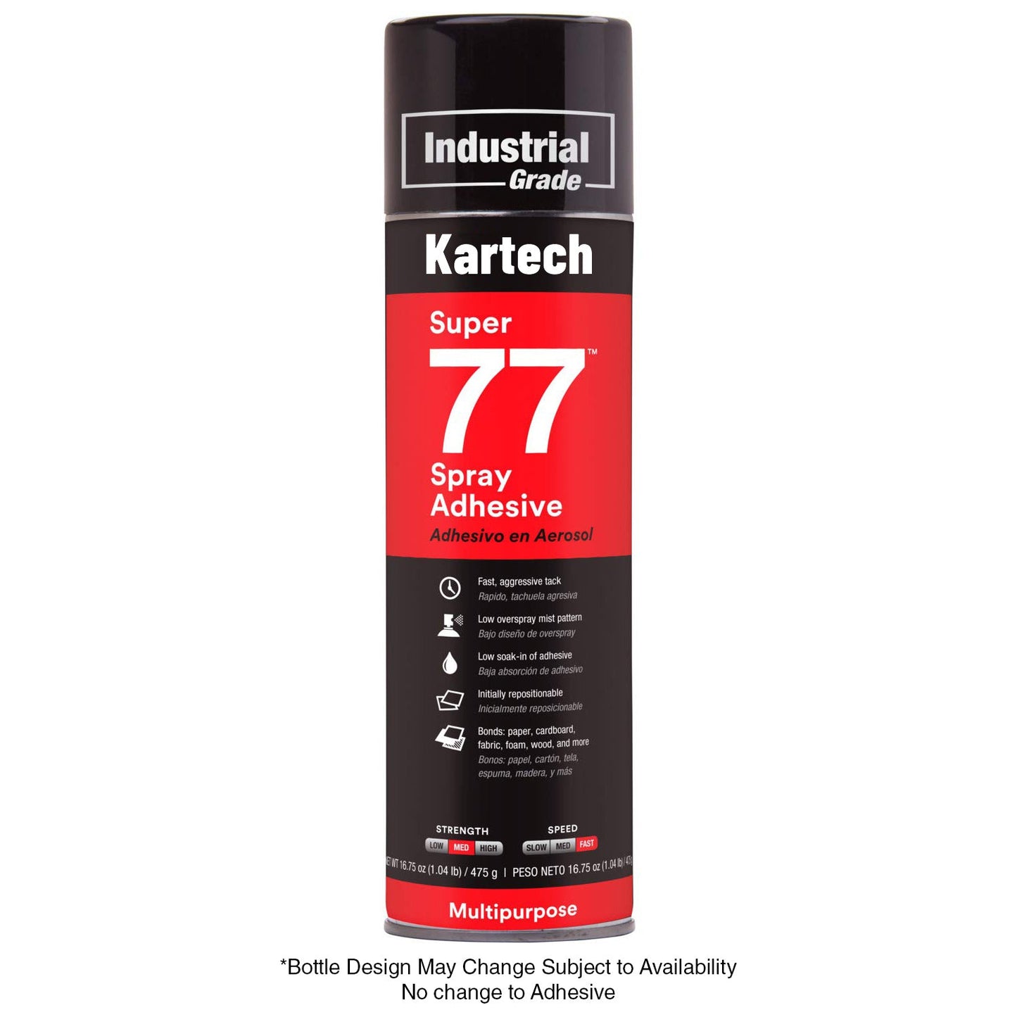 Kartech Spray Adhesive Glue Super Contact Strong Aerosol Can Wall Acoustic Foam