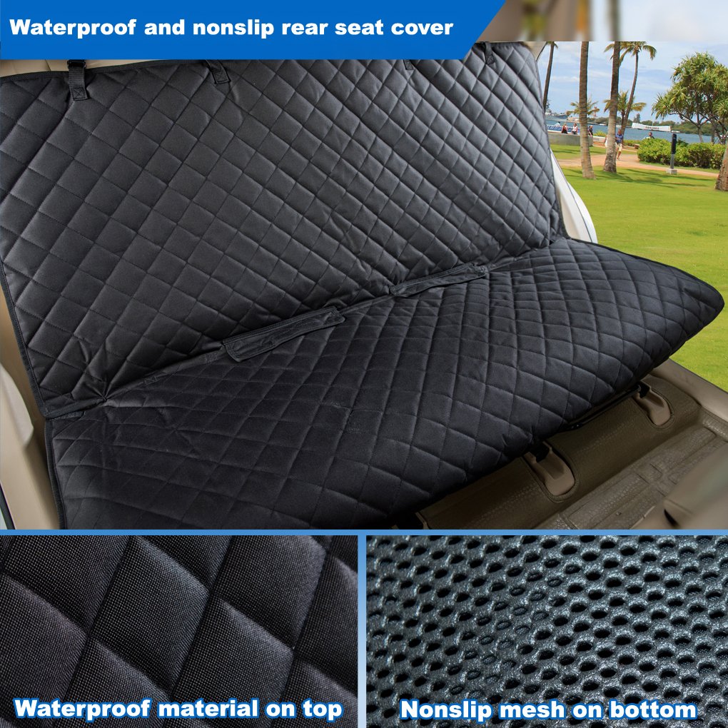 Pipers Pet Car Back Seat Cover Hammock Waterproof Protector Non Slip Mat Dog Cat
