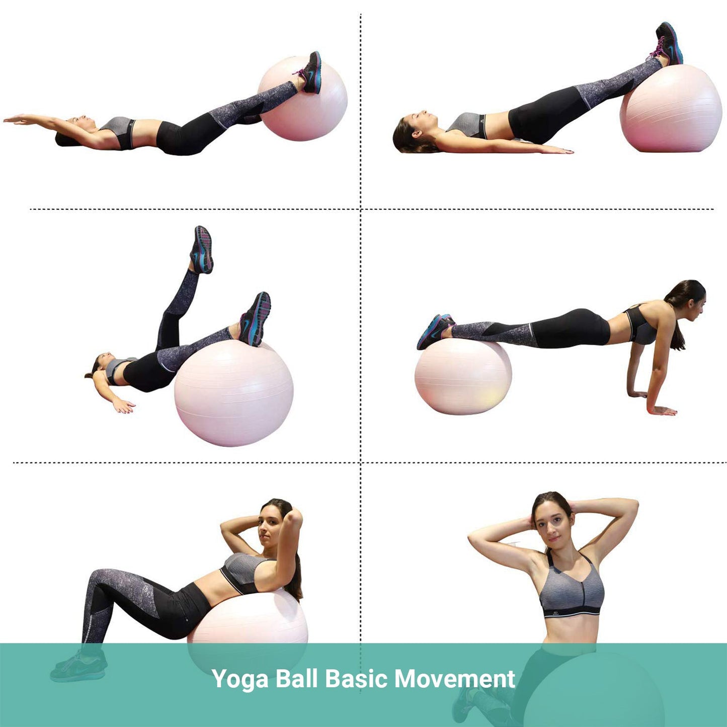 Permafit Yoga Spiky Ball Gymnastic Exercise Fitness Balance Strength With Pump